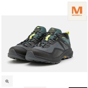 Merrell Men's Black and Gray Hiking Shoes